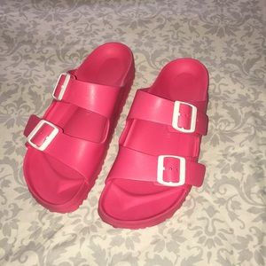 Bright Pink / Coral Birkenstock’s